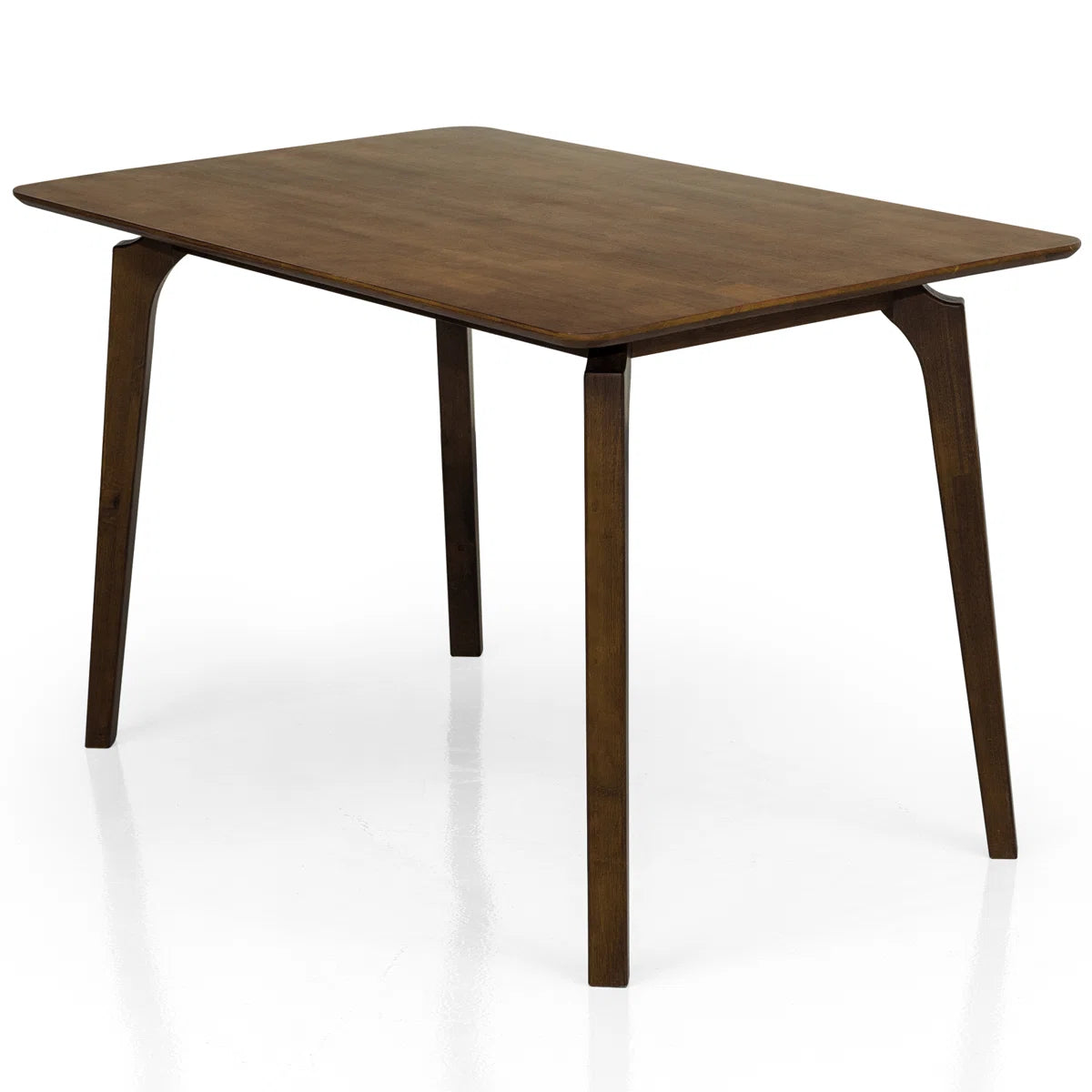 48" Modern Farmhouse Rectangular Solid Wood Dining Table for 4