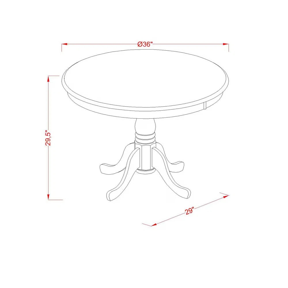 Nantucket Round Solid Wood Dining Table