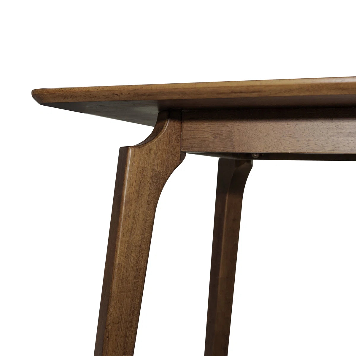 48" Modern Farmhouse Rectangular Solid Wood Dining Table for 4