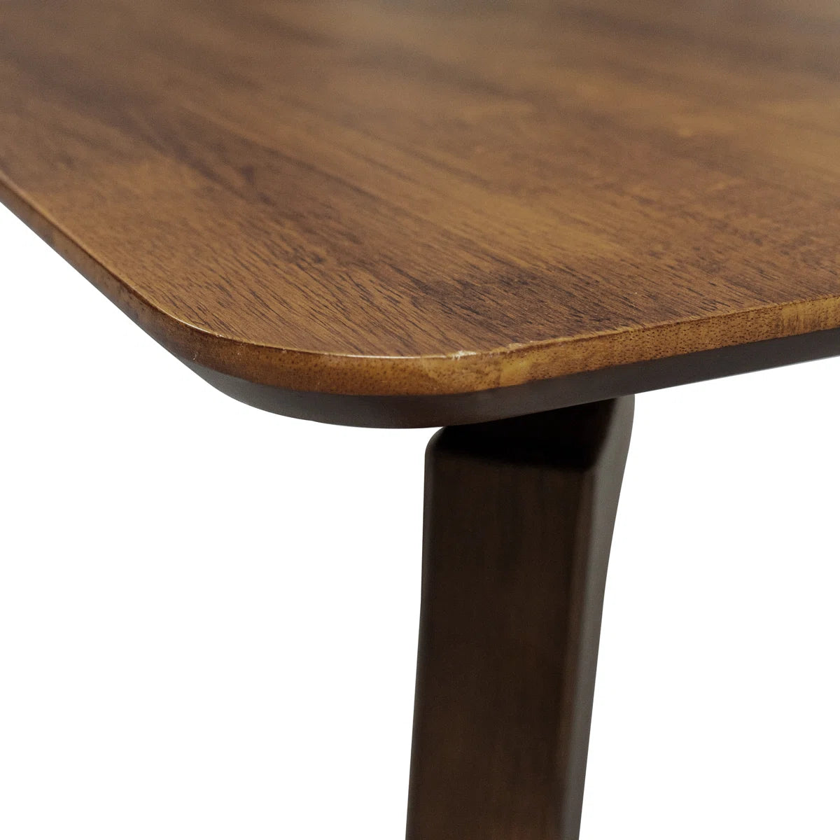 48" Modern Farmhouse Rectangular Solid Wood Dining Table for 4