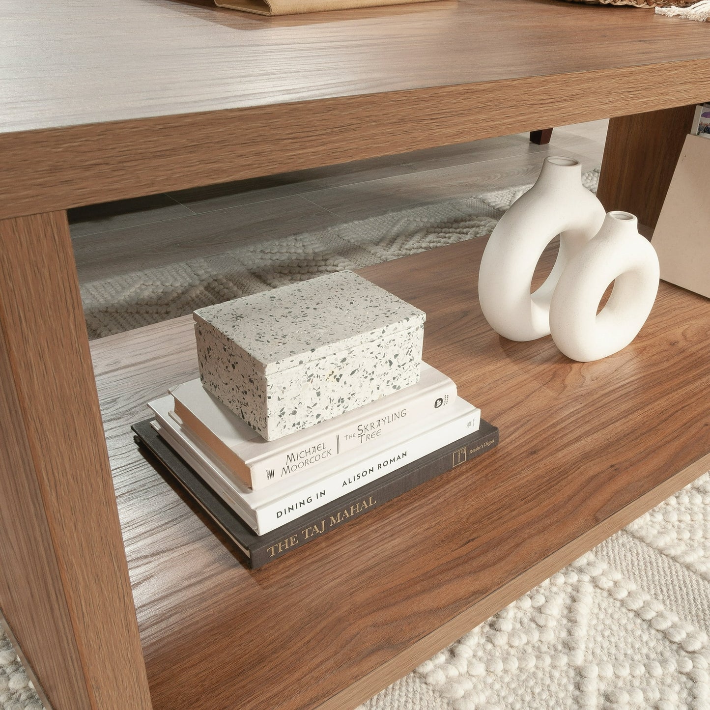 Mainstays Westley Coffee Table, Warm Walnut Finish