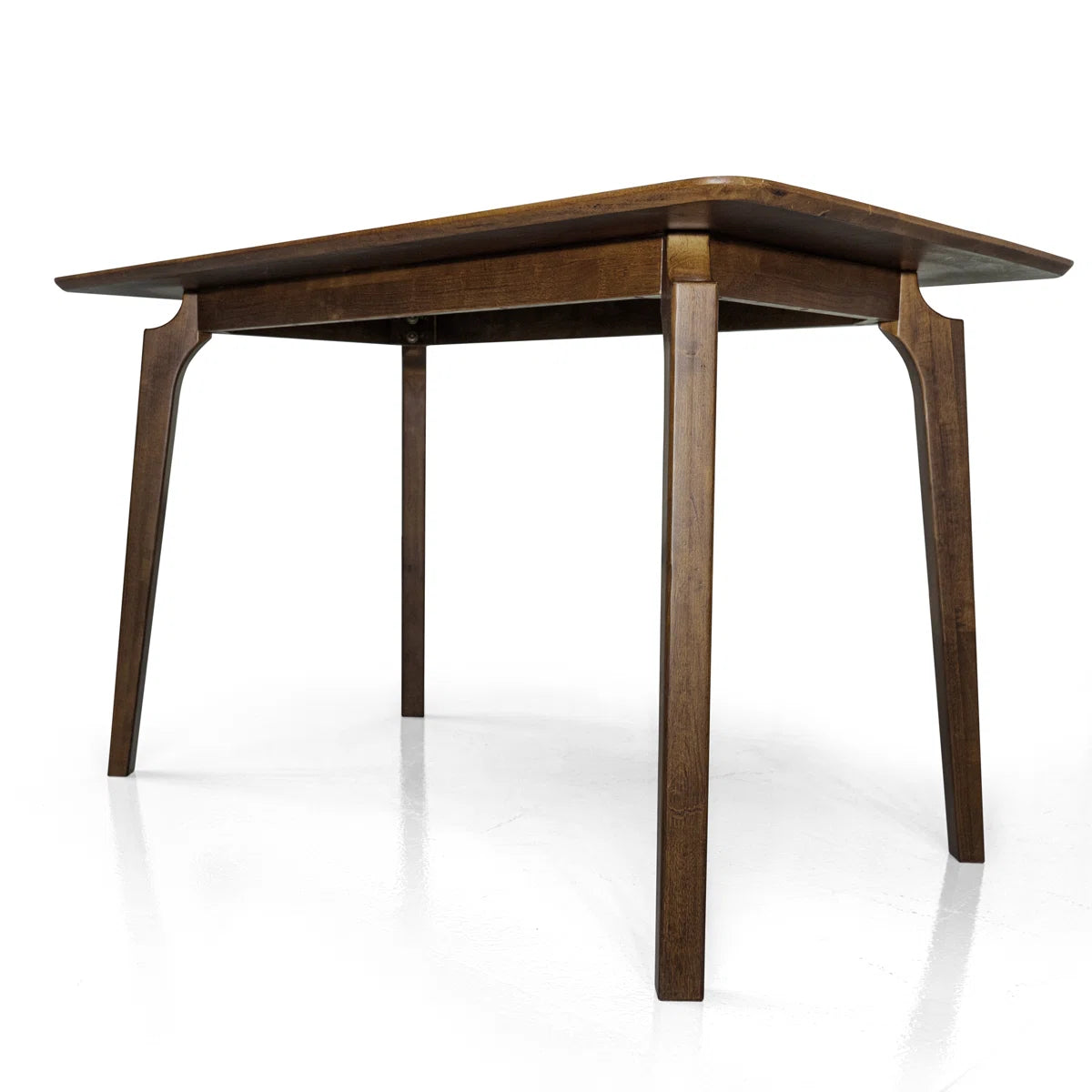 48" Modern Farmhouse Rectangular Solid Wood Dining Table for 4